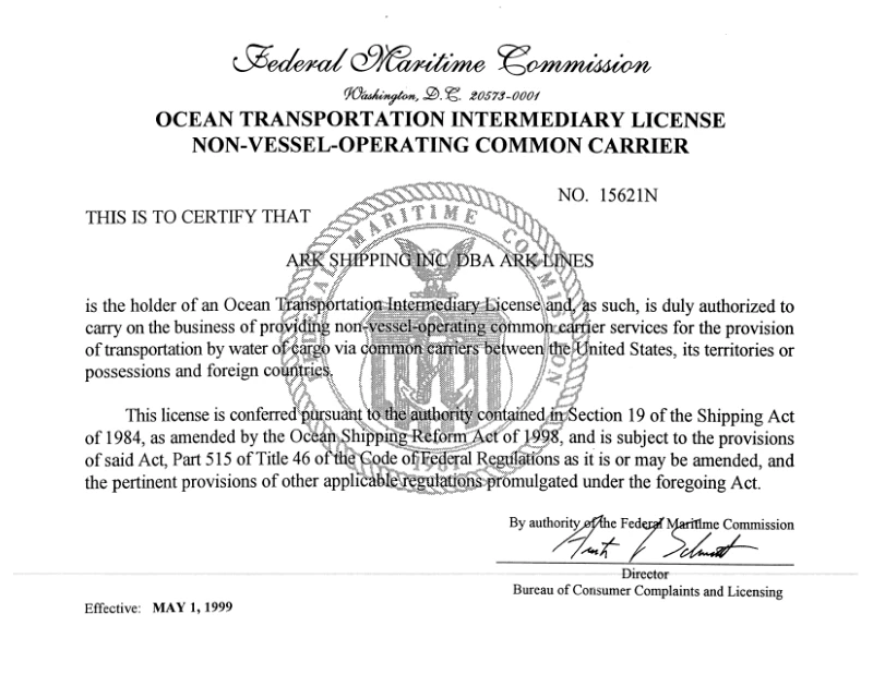 OTI certificate image